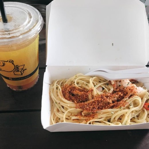  Prawn Aglio Olio Set - $5 