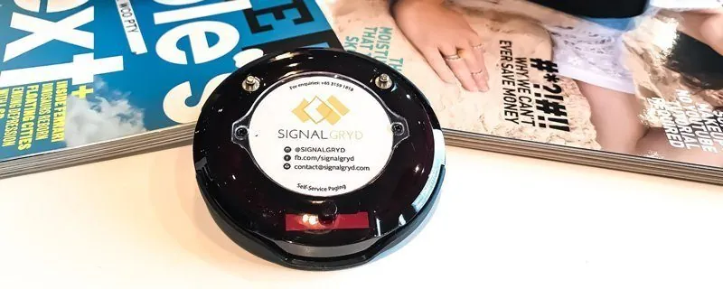 Series Pacific pager on a magazine